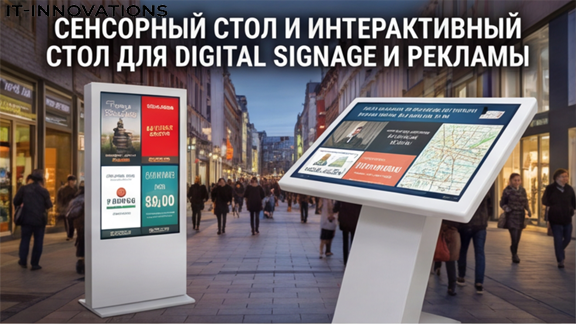Сенсорный стол и интерактивный стол для Digital Signage и рекламы Сенсорный стол и интерактивный стол для Digital Signage и рекламы