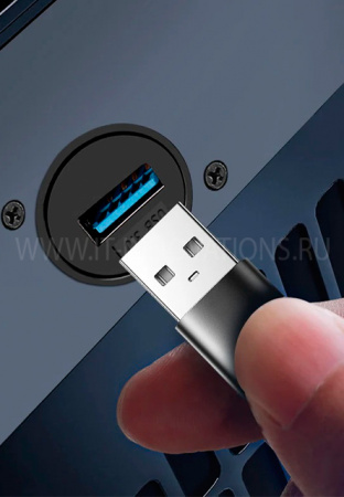 USB адаптер, разъем D-типа для монтажа на панели, сквозное гнездо USB3.0, промышленный USB-порт