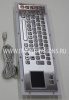 Антивандальная металлическая клавиатура с тачпад (touchpad)