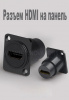 HDMI 4K адаптер, разъем D-типа для монтажа на панели, сквозное гнездо HDMI 4K, промышленный HDMI 4K-порт