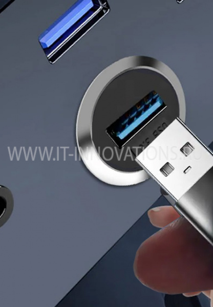 USB 3.0 адаптер, разъем D-типа для монтажа на панели, сквозной разъем USB 3.0, промышленный USB 3.0-порт «мама-мама»