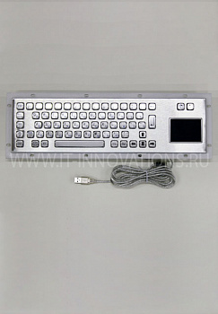 Антивандальная металлическая клавиатура TG-PC-DT с тачпадом (Touchpad)